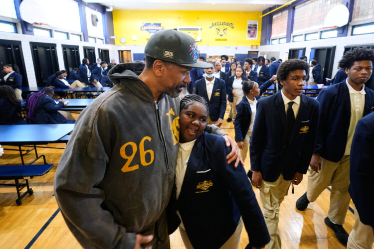 Ex-NBA player, Fab Five member Jalen Rose is a fixture at the school that bears his name in Detroit